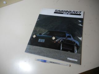 Mazda Savanna Rx - 7 Turbo Gpi Japanese Brochure 1984/08 E - Sa22c 12a