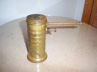 Vintage Eagle No.  66 Brass Oil Can,  Flexible Spout,