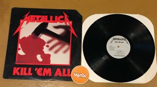 Metallica - Kill ‘em All (1983) Thrash Lp Megaforce 2nd Press Vg - Vinyl Record