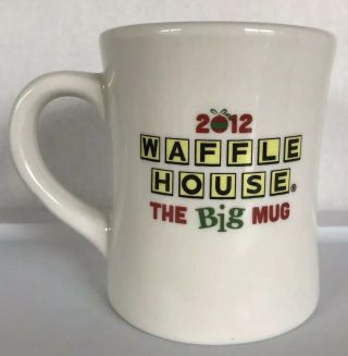 Waffle House The Big Mug 2012 Holiday Christmas Ceramic Coffee Tea Mug Tuxton