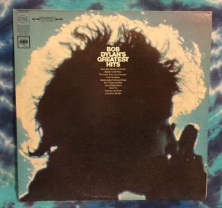 Bob Dylan Lp Greatest Hits Poster Columbia Kcs - 9463 (2 Eye) Milton Glaser
