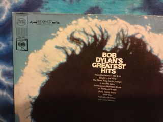 Bob Dylan LP Greatest Hits POSTER Columbia KCS - 9463 (2 EYE) Milton Glaser 2