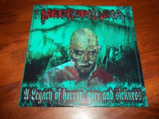 Necrophagia - A Legacy Of Horror,  Gore And Sickness 2xlp Oop 2000 Gatefold Vc - 006
