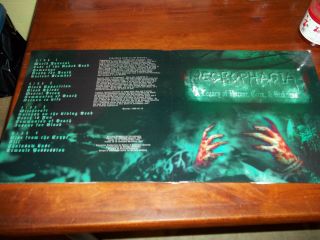 Necrophagia - A Legacy Of Horror,  Gore And Sickness 2XLP OOP 2000 gatefold VC - 006 3