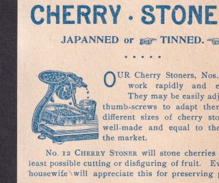 Chicago Worlds Fair 1893 Mines Building Antique Enterprise Cherry Stoner Ad Card 6