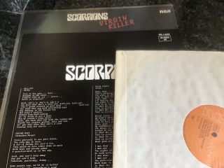 Scorpions Virgin Killer Rare Naked Album Sleeve W/ Vinyl