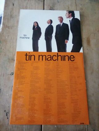 Tin Machine/David Bowie Debut Album 12” LP 1989 UK 1st Press 5