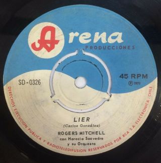 ROGERS MITCHELL - CHILE RARE PROMO SINGLE NORTHERN SOUL VG,  1970 45 RPM 7 2