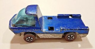 1969 Mattel Hot Wheel Heavyweights Truck Red Line Blue (hk) Lwb Cab Only Rare