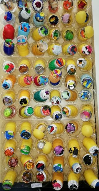 Kinder Surprise,  70 Eggs Capsules,  Toys And Papers From 1995 - 2009,  Ferrero,  Ue Ei