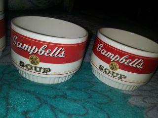 Set Of 4 Campbell ' s Soup Bowl Cups Vintage Rare USA Stackable 2