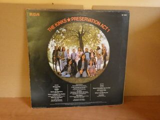 The Kinks,  Preservation acts 1,  2,  Vinyl LP x 3 UK 1st pressing EX/EX/EX 4