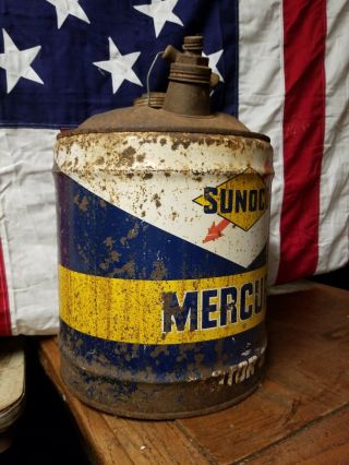 Sunoco Mercury Motor Oil 5 Gallon Bucket 5