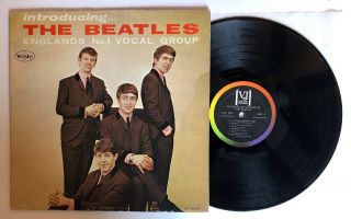 Introducing The Beatles - 1964 Vee - Jay Brackets No Comma Labels Vjlp 1062