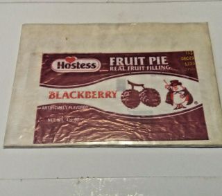 Vintage Hostess Blackberry Fruit Pie Packaging - Magician Wrapper