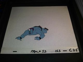 He Man Animation Cel From Cartoon Of Monster.  With Sketch