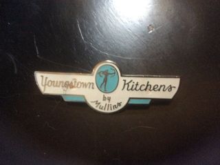 Enamel Emblem From An Antique Youngstown Kitchen Sink.