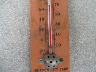 Vtg Powell Fuel Co.  Thermometer w/D & H Lackawanna Anthracite Railroad Coal Logo 4