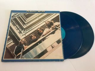 The Beatles 1967 - 1970 Blue Vinyl Record Lp Vinyl Album