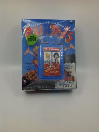 Bill & Ted Cereal Full 12.  5 Oz Box W Telephone Case Ralston