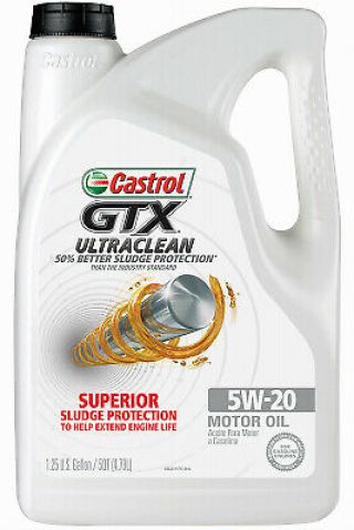 Bp Lubricants Usa Inc Castrol Gtx Motor Oil,  5w20,  5 Qts.  03107c