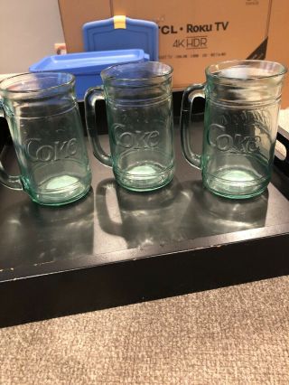 Coca Cola Glass Mug - Set Of 3