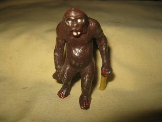 Vintage 1940 Aludo Tobler Chocolat France Gorilla Lead Zoo Animal Figure
