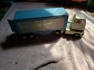 Vintage Tonka Toy Semi Truck And Trailer 50s - 60s 2 Piece