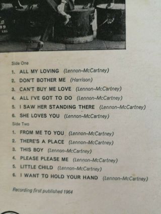 The Beatles / George Martin - Off The Beatle Track - rare 1964 mono LP (PMC1227) 3