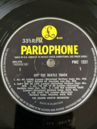The Beatles / George Martin - Off The Beatle Track - rare 1964 mono LP (PMC1227) 4