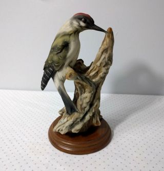 Vintage Woodpecker Figurine Florence Italy R Pennati 1983 Signed
