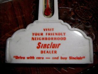 cond with good glass element SINCLAIR plastic pole thermometer DINOSAUR 3