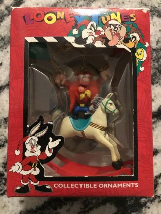Warner Brothers Looney Tunes Collectible Christmas Ornament Yosemite Sam 4”