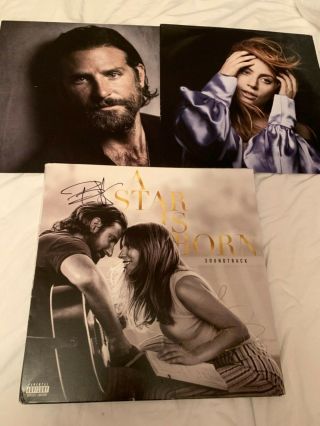 Lady Gaga And Bradley Cooper Signed A Star Is Born Vinyl Cover