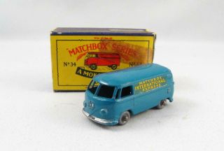Matchbox 34 Volkswagen Microvan In Mint/ Near W/ Box