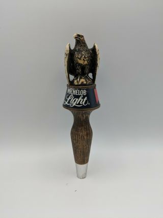 Vintage Michelob Light Eagle 9 " Beer Keg Tap Handle Wooden