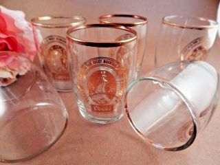 Beer Glass Set Of 6 Coors Beer Barrel Tumblers Advertising Memorabilia Vtg 1970
