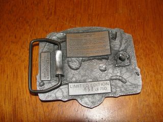 Allis Chalmers D15 Tractor PEWTER Belt Buckle Limited Ed 437/750 ac Spec Cast 4