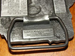 Allis Chalmers D15 Tractor PEWTER Belt Buckle Limited Ed 437/750 ac Spec Cast 7