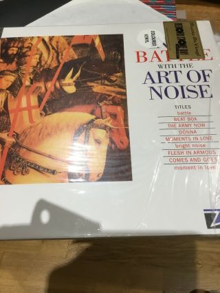 Into Battle With The Art Of Noise Blue Vinyl 2x Lp Album Rsd Pressing