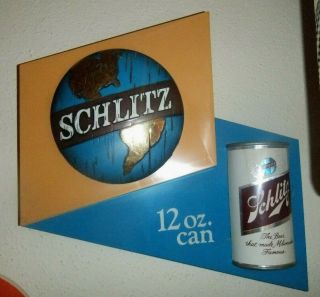 Schlitz Beer Hanging Sign N.  O.  S.  Cond
