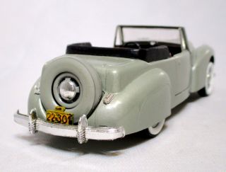 Vintage 1941 Lincoln Continental Convertible DieCast Rio Model Car 1:43 Italy 3