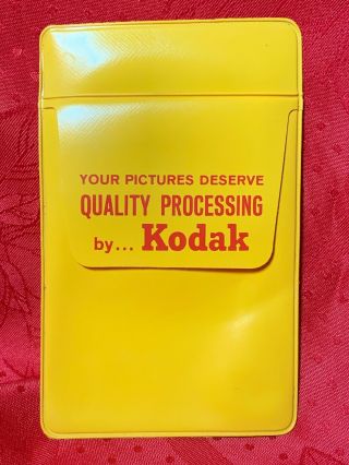 Vintage Kodak Yellow Plastic Pocket Protector