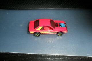 Hot Wheels Red Cobra Turbo Ford Mustang Rare Car Promo Gold Hubcaps 1979 AWESOME 2