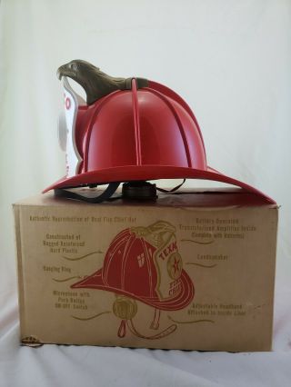 Vintage 1960s Texaco Fire Chief Hat Cosmetic 2