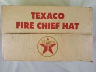 Vintage 1960s Texaco Fire Chief Hat Cosmetic 7