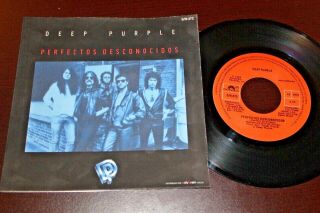 Deep Purple Perfect Strangers 1984 Mexico 7 " Promo 45 Mono/ Stereo Hard Rock