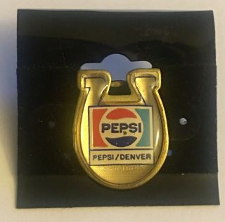 Pepsi - Cola Denver Horseshoe Collectible 7/8” Pin