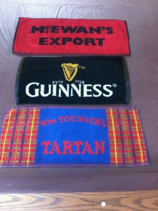 Bar Towels (3) Guinness,  Mcewan 