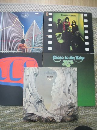 Yes - 5 Vinyl Lps - Relayer,  Close To Edge,  Yes Album,  Yes And Going For The One